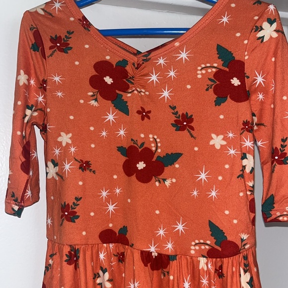 Dot dot smile flowered skater dress - Picture 2 of 4